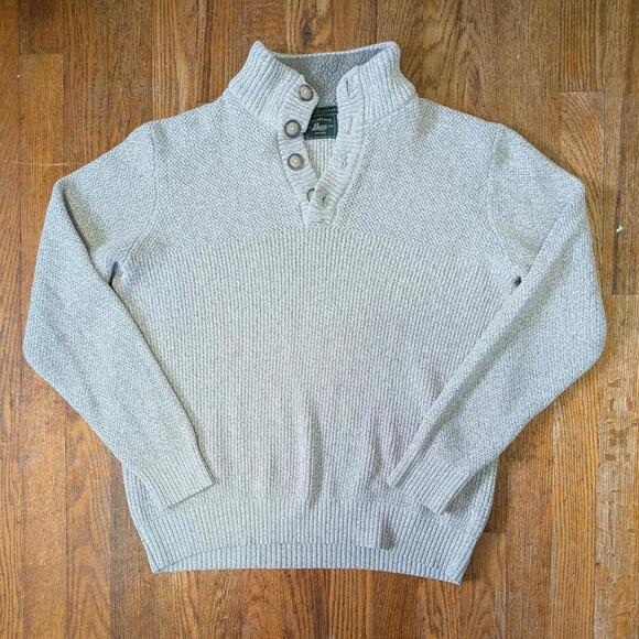 Vintage 1990s G H Bass Knit Henley Sweater